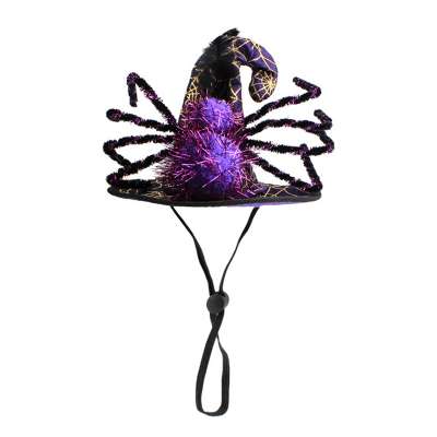 Funny Adjustable Pet Dog Cat Halloween Party Hat Charming Dressing Up Cat Headwear Spider Pumpkin Dog Cat Halloween Witch Hat