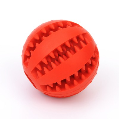 Interactive Durable Pet Dog Rubber Chew Ball Toys Funny Soft Tooth Cleaning Pet Dog Ball Elastic Pet Dog Molar Bite Playing Ball