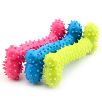 Super Soft Rubber Pet Dog Molar Bite Chew Toy Outdoor Interactive Training Pet Dog Toy Funny Dog Teeth Massage Bone Chew toy