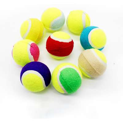 Custom Logo Soft Inflatable Outdoor Tennis Ball Toys Diameter 8cm Pet Dog Chew Toys Pet Dog Bite Resistant Interactive Ball