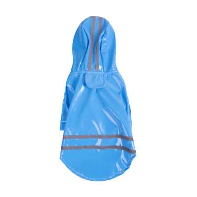 Colorful Large Fashion Pet Dog Unique Rain Jacket Full Cover Waterproof Pet Rain coat Reflective PU Outdoor Hooded Dog Rain Coat