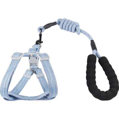 Durable Outdoor Training Reversible Dog Harness Custom Printing Logo Soft Dog Harness Leash Fashion Adjustable Pet Dog Harness